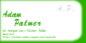 adam palmer business card
