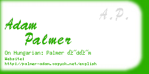 adam palmer business card